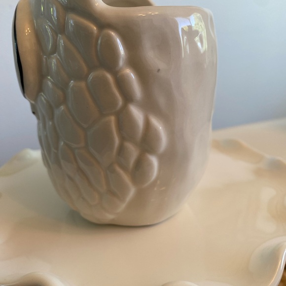 Anthropologie Francesca Kaye Halloween Owl Magic Mug Fall Birds Handpainted NIB - Picture 4 of 7